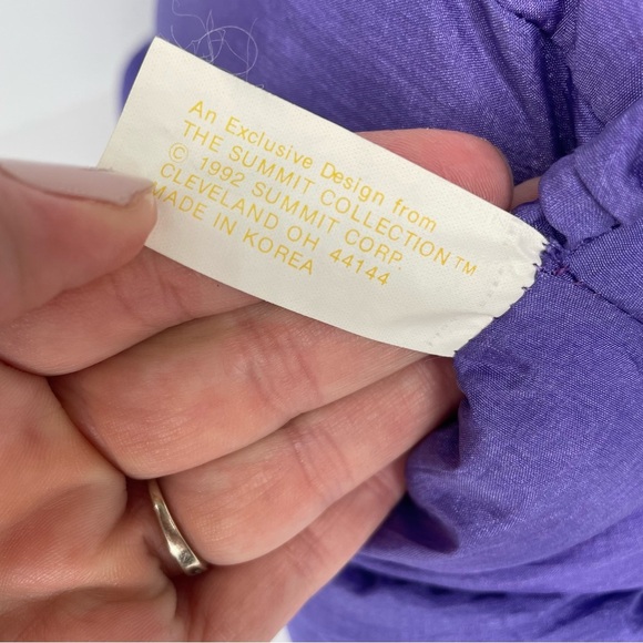 Summit  VTG 1992 Heartwarmers Purple Bear Pink Puffalump Style Nylon With Tag - Picture 6 of 10